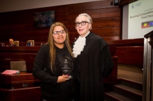 Lucinda Stewart and Justice Fullerton